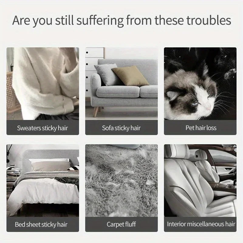 Doppelseitige Fusselbuerste zur Tierhaarentfernung fuer Kleidung Sofa Teppich-Yabubest - Home & More