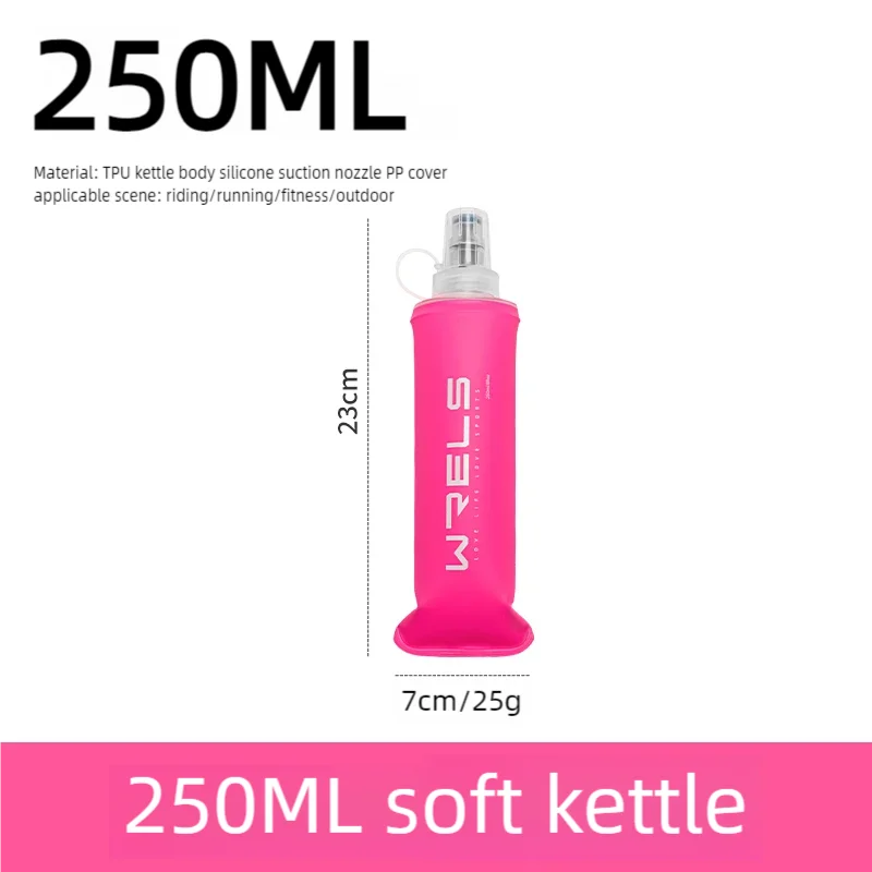 Faltbare TPU Wasserflasche 500ml BPA-frei für Outdoor Sport - Wandern
