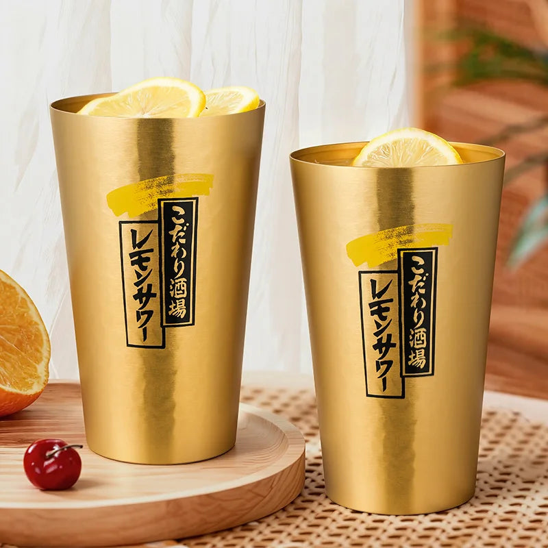 Leichter Aluminium Bierkrug 450 ml Wiederverwendbarer Trinkbecher