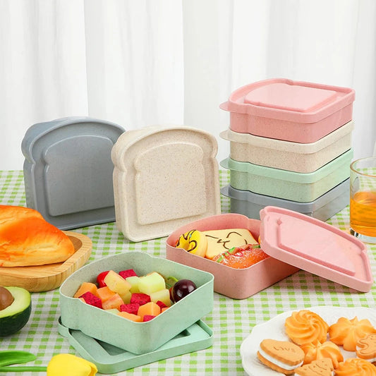 Wiederverwendbare Sandwich Lunchbox mit Deckel für tragbare Aufbewahrung