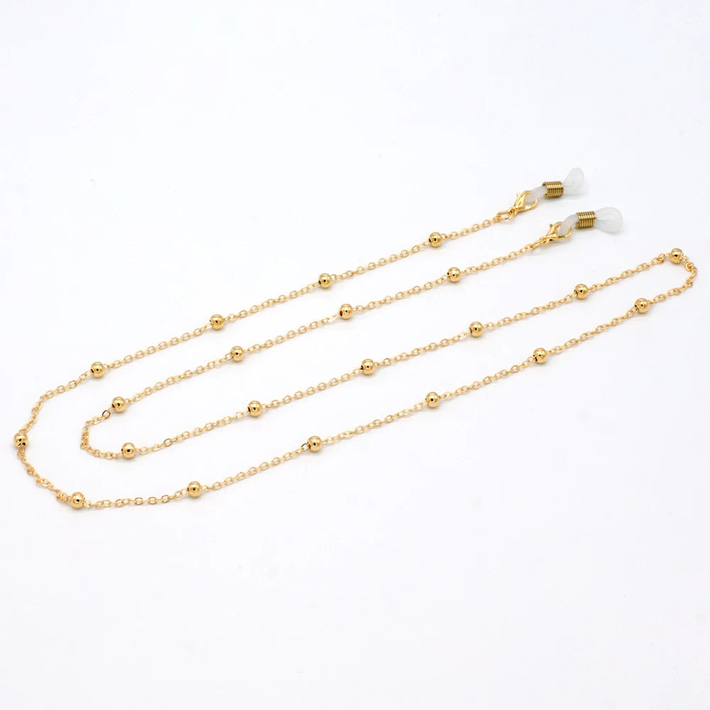 Metall Brillenkette Unisex Perlen Strap für Sonnenbrillen Lesen Brillen