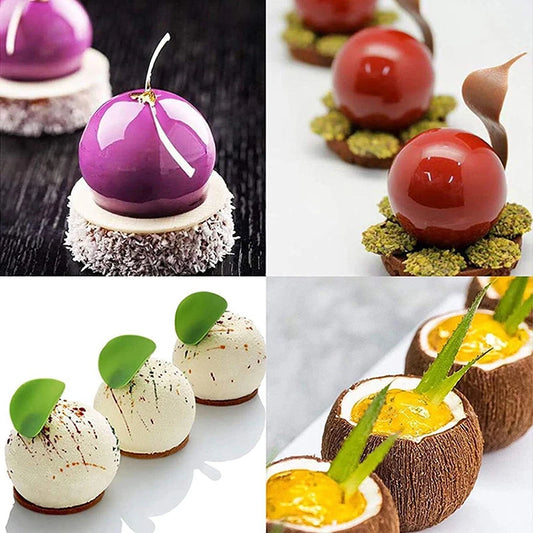 3D Kugel Silikonform für Mousse Kuchen und Desserts zum Backen