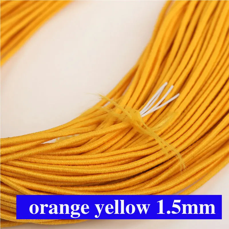 Buntes 1,5mm Gummiband für DIY Nähen Schmuck Bastelprojekte