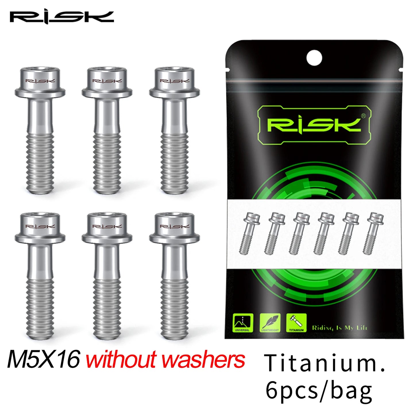 Fahrrad Vorbau Lenker Schrauben Set – Titan M5x16 M5x18 M5x20 Auswahl