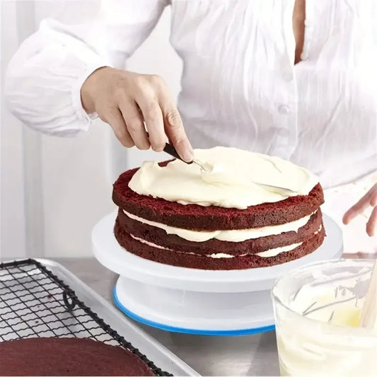 86-teiliges Kuchen Deko Set mit Drehteller für kreatives Backen