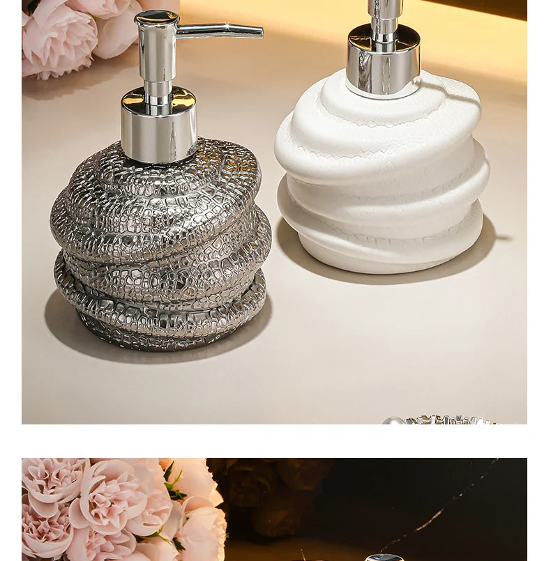 Keramik Seifenspender 300 ml für flüssige Seife