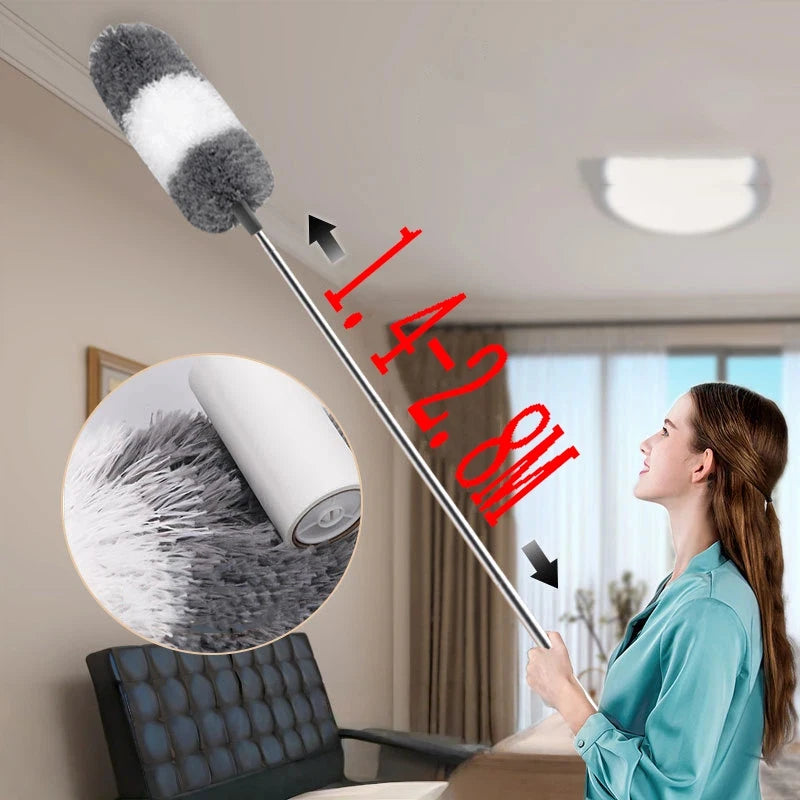 Mikrofaser Staubwedel Ausziehbar für Auto Möbel Reinigung Lücke