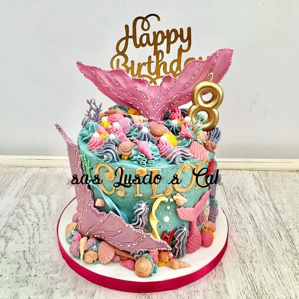 5-teiliges Fondant Silikonform Set mit Meeresmotiv für kreative Backkunst