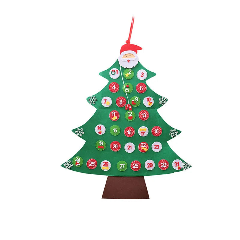 DIY Filz Weihnachtsbaum für Kinder und festliche Dekoration