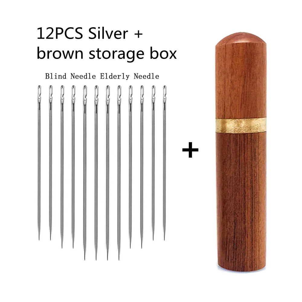 Edelstahl Blindnadeln mit Seitlichen Löchern zum Nähen und Einfädeln