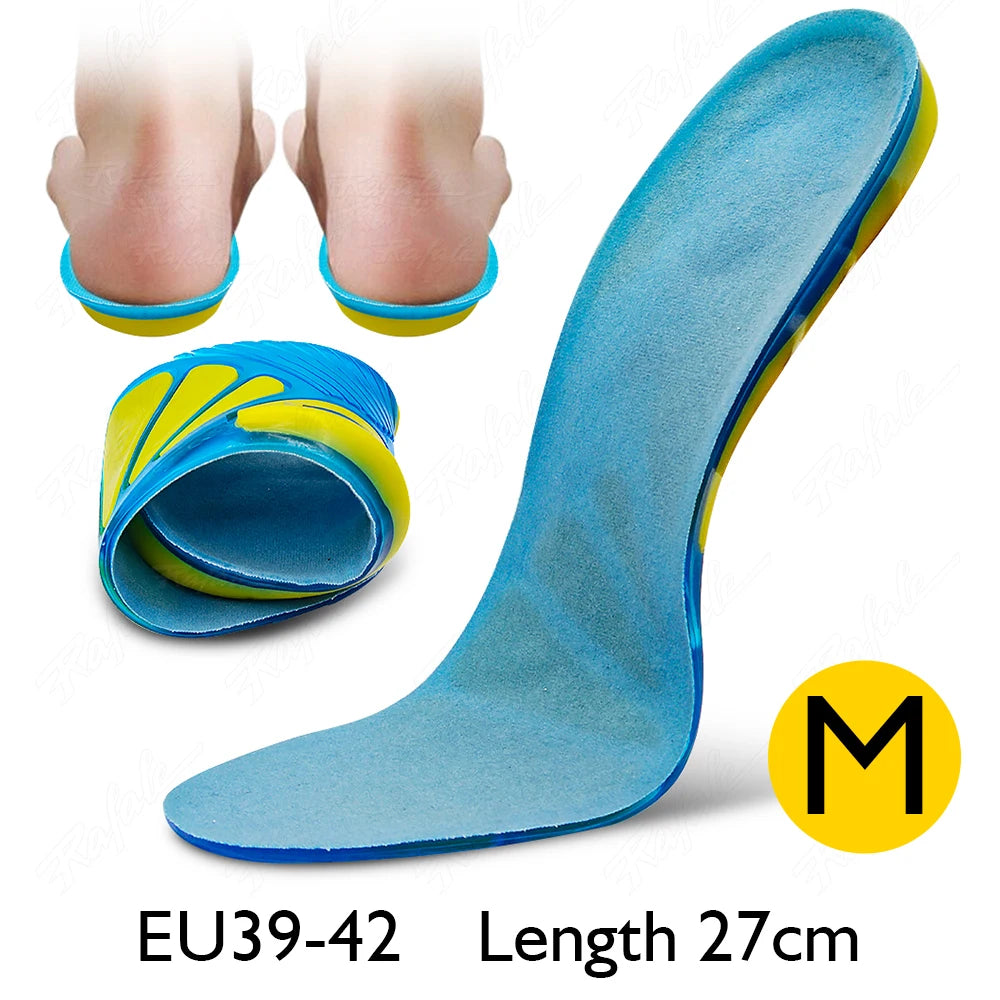 Silikon Gel Einlegesohlen für Sport und Fußschmerzen mit Dämpfung