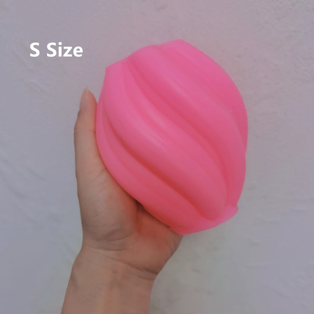 Geometrische Wellenwirbel Kerzenformen in drei Größen aus Silikon