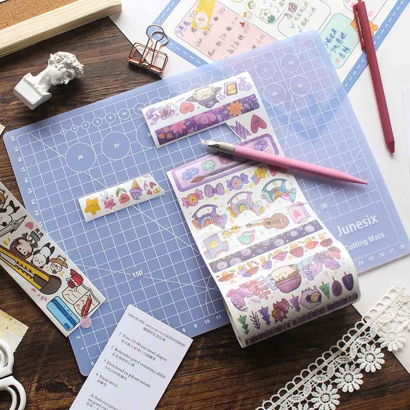 Schneidematten A3 A4 A5 PVC selbstheilend mit Rasterlinien für DIY