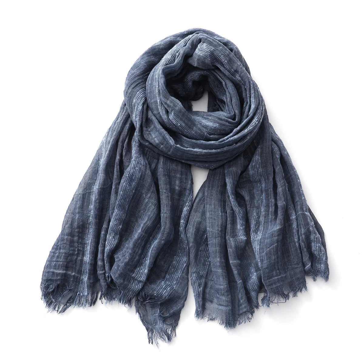 Warmer gestreifter Baumwolle Leinen Schal für Herren und Damen