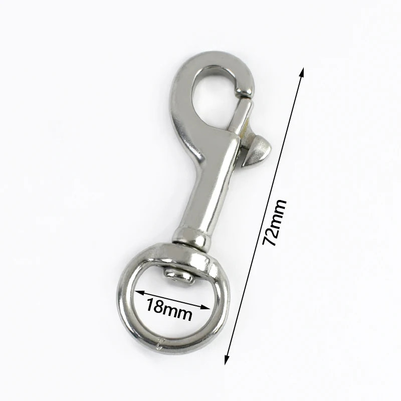 Vielseitiger Edelstahl Karabinerhaken für Taschen und DIY Projekte