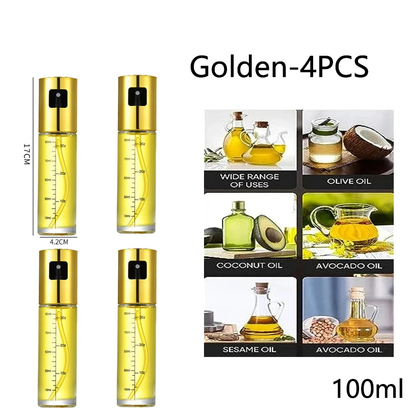 Glas Öl Sprüher für Kochen, Salat, Grillen, Backen – Essigflasche 2-in-1