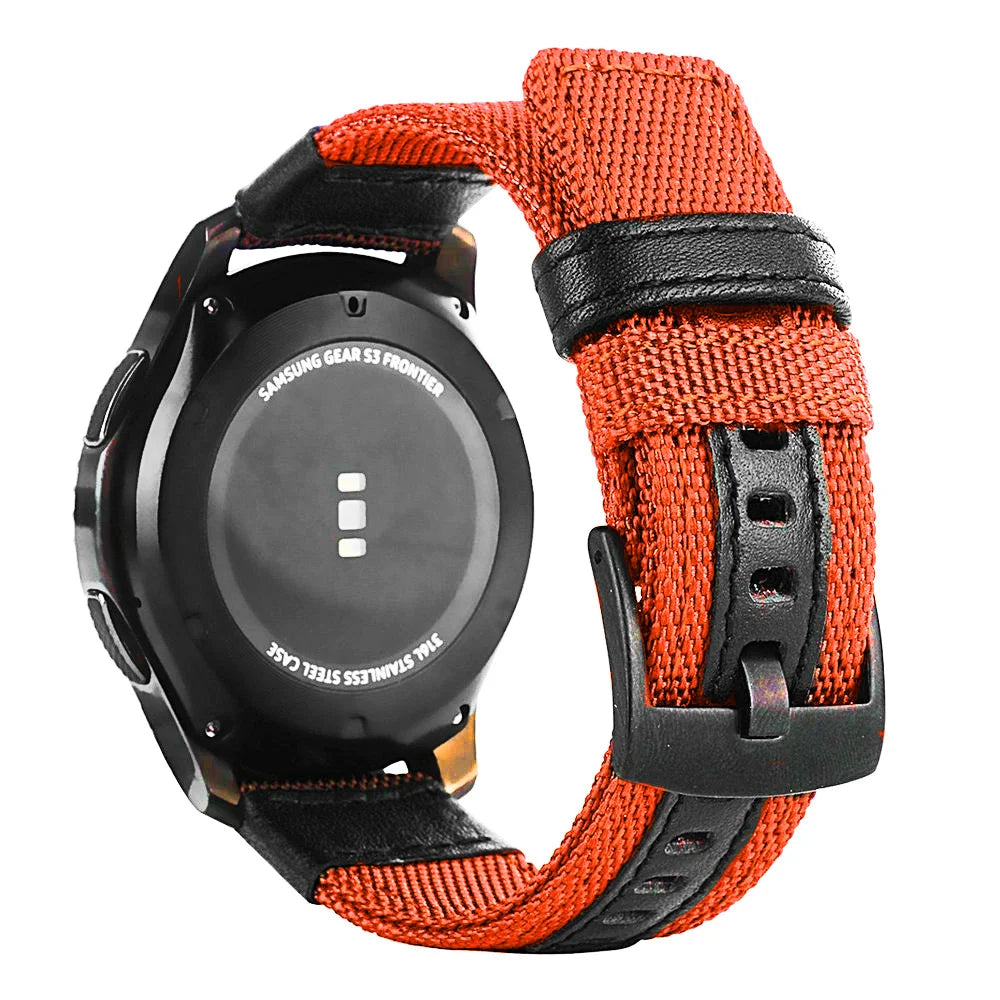 Nylon Sport-Uhrenarmband 18cm für diverse Smartwatch Modelle 20/22mm