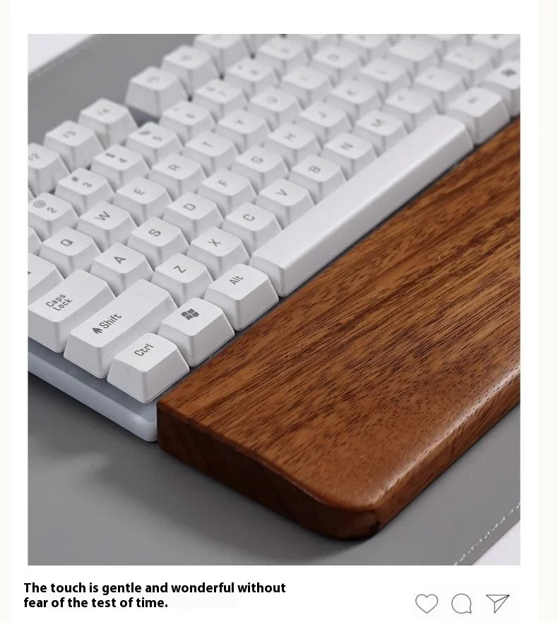 Ergonomische mechanische Holz Tastatur mit Handgelenkauflage