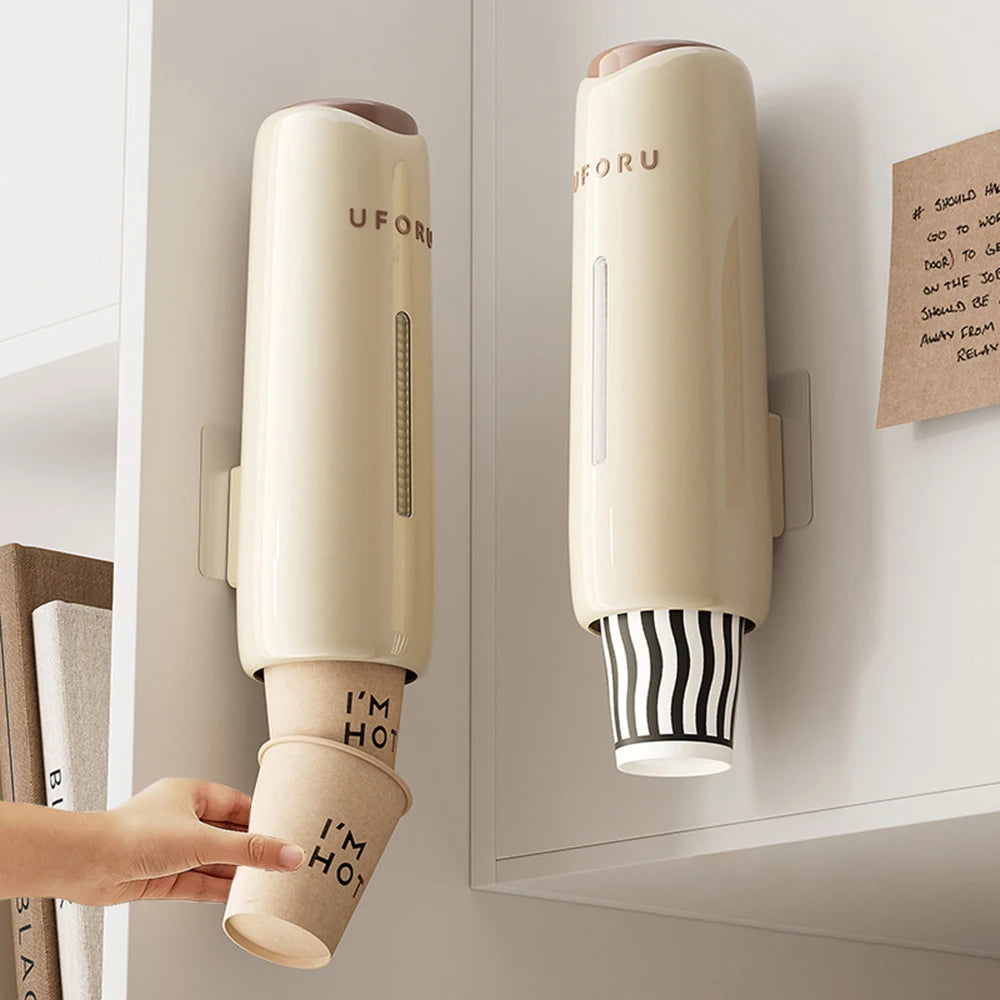 Wandmontierter Einweg Becherabzieher für Haushalt und Wasserspender