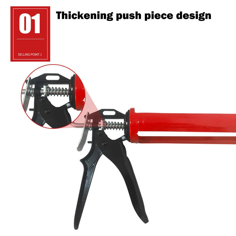 360° Rotierende Kartuschenpistole für Silikon Fugen und Dichtungen