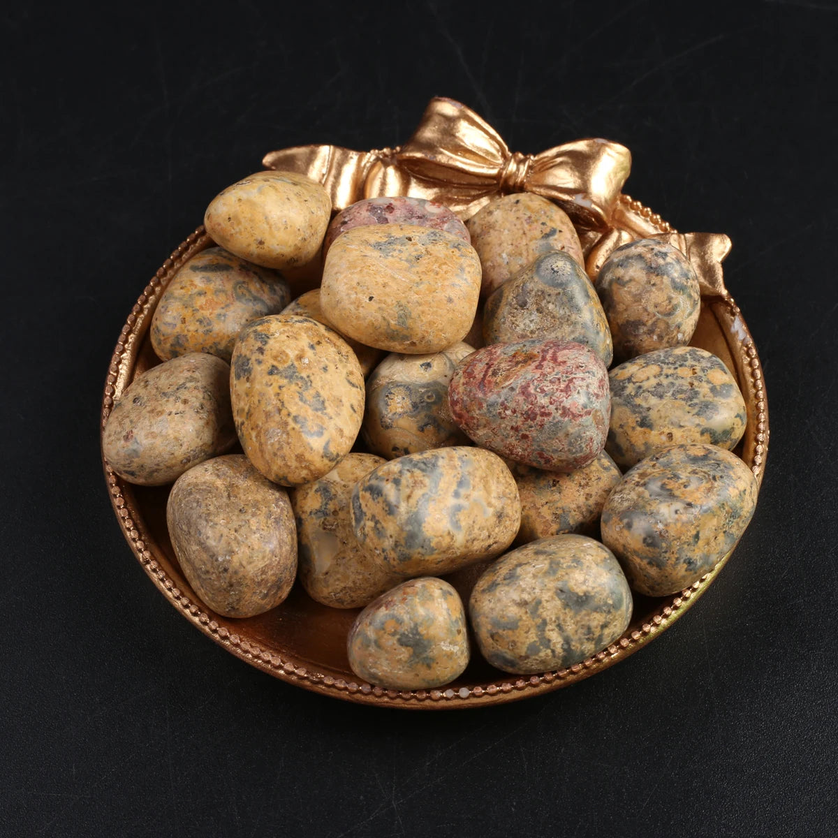 10er Set Polierte Natursteine für Heim und Aquarium