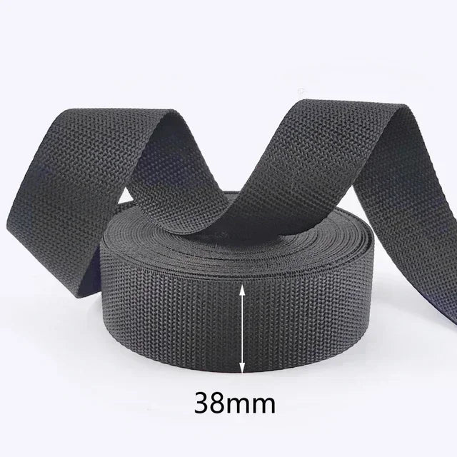 10 m Polyester Gurtband schwarz 20-100 mm Meterware Nähzubehör