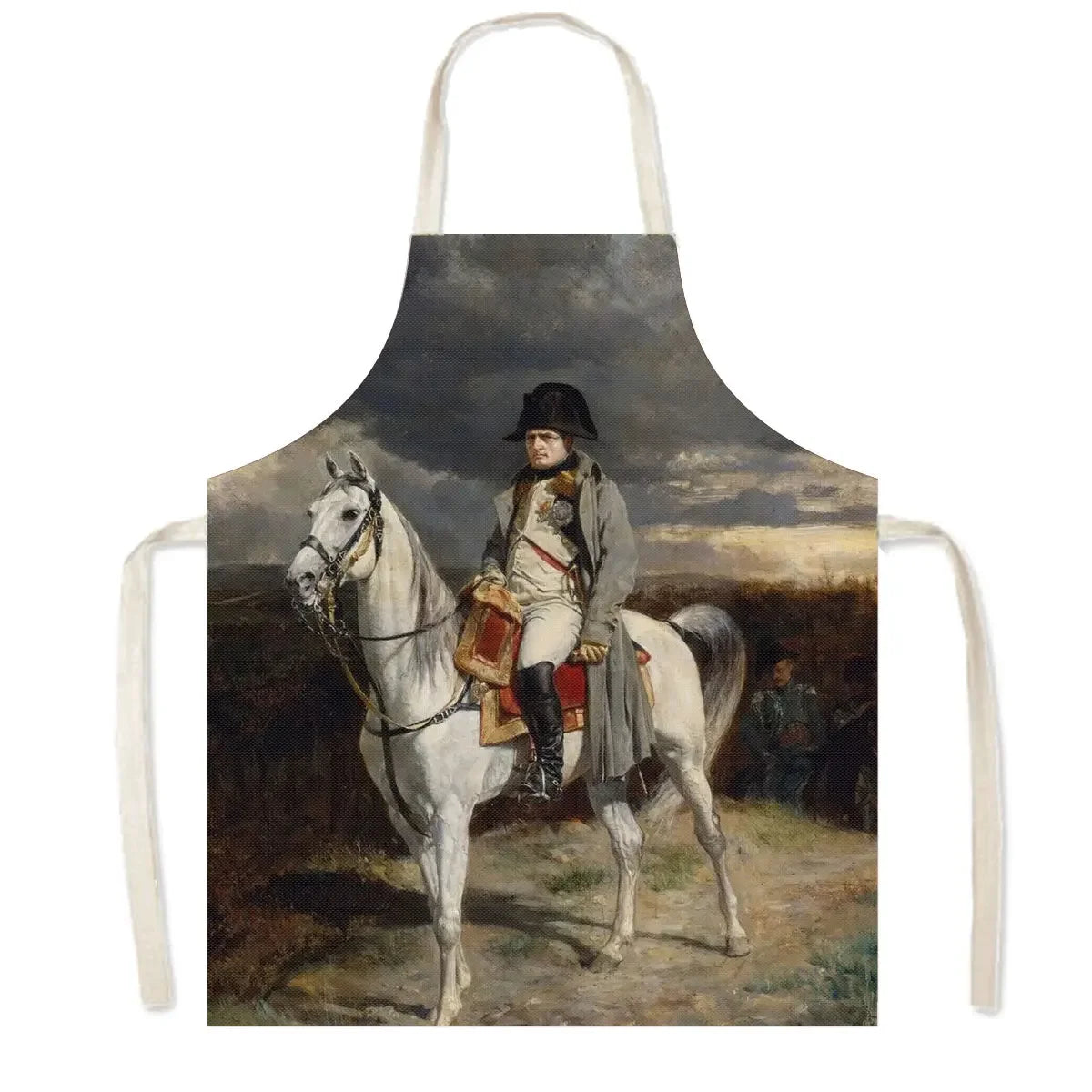 Napoleon Bonaparte Porträt Leinenschürze für Küche - Hausreinigung