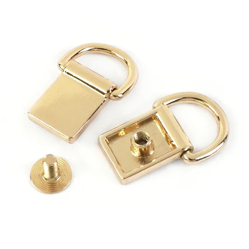 Metall D-Ring Schnallen Set mit Schrauben für Taschen Gurte DIY 4/10/20 Stück