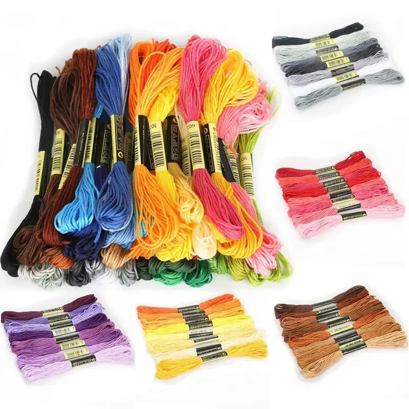 Vielseitiges Stickgarn Mix Farben für Kreativprojekte und Handarbeiten