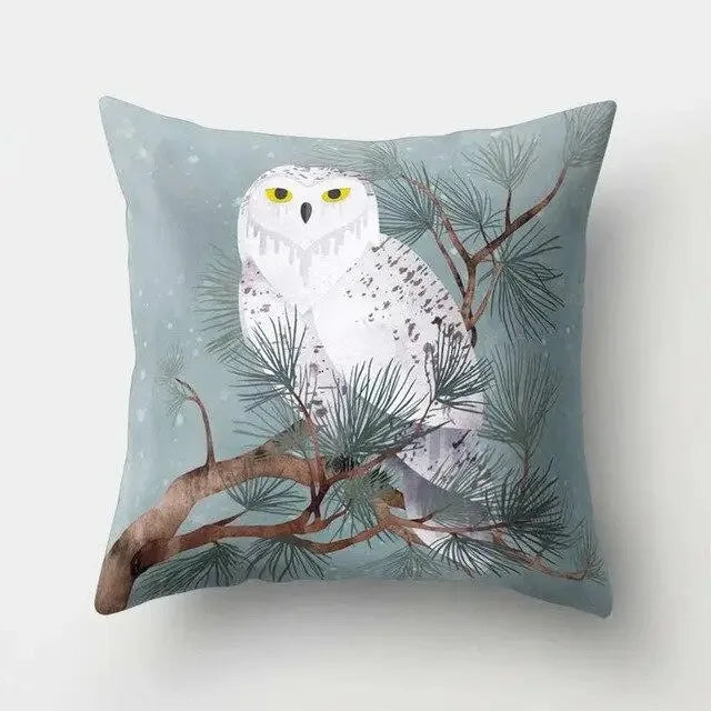 Dekorativer Kissenbezug mit Eulenmuster für gemütliches Wohnen
