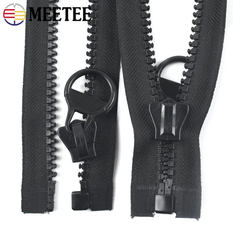 Offener Harz Reissverschluss 60-300 cm fuer Jacke Mantel Zelt DIY