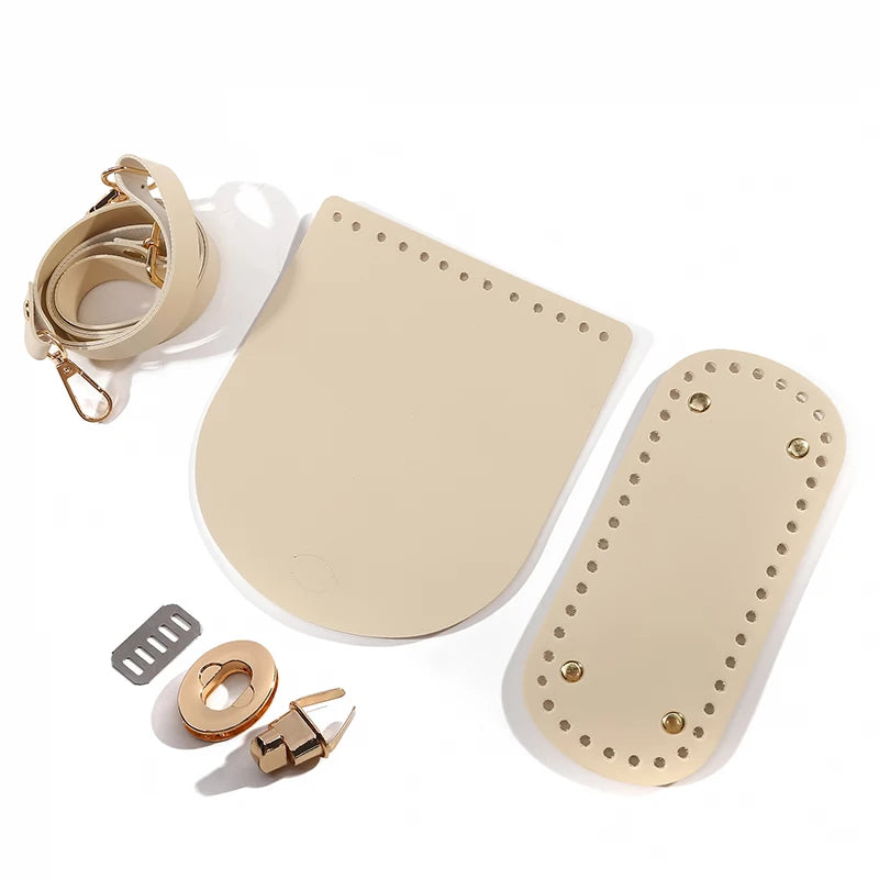 DIY Taschenzubehör: Lederboden Klappe Schulterriemen für Handtaschen