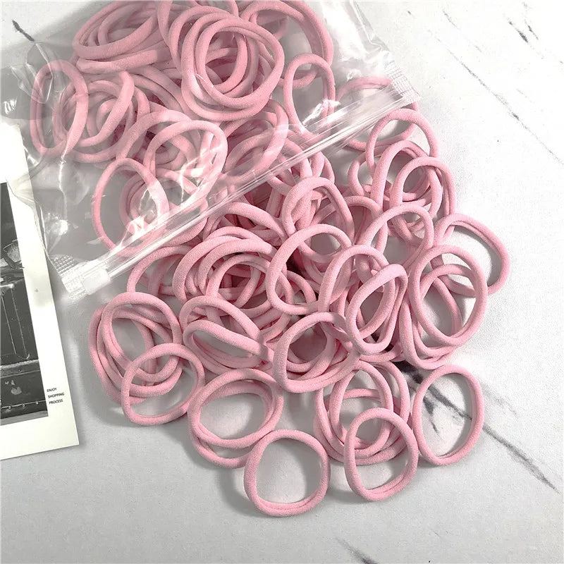 20/50 Teile/satz Haarbänder für Frauen Mädchen Grundlegende Haar Gummi Krawatten Seile 4 cm Einfache Elastische Stirnband Haar Zubehör pferdeschwanz Halter - Yabubest - Home & More