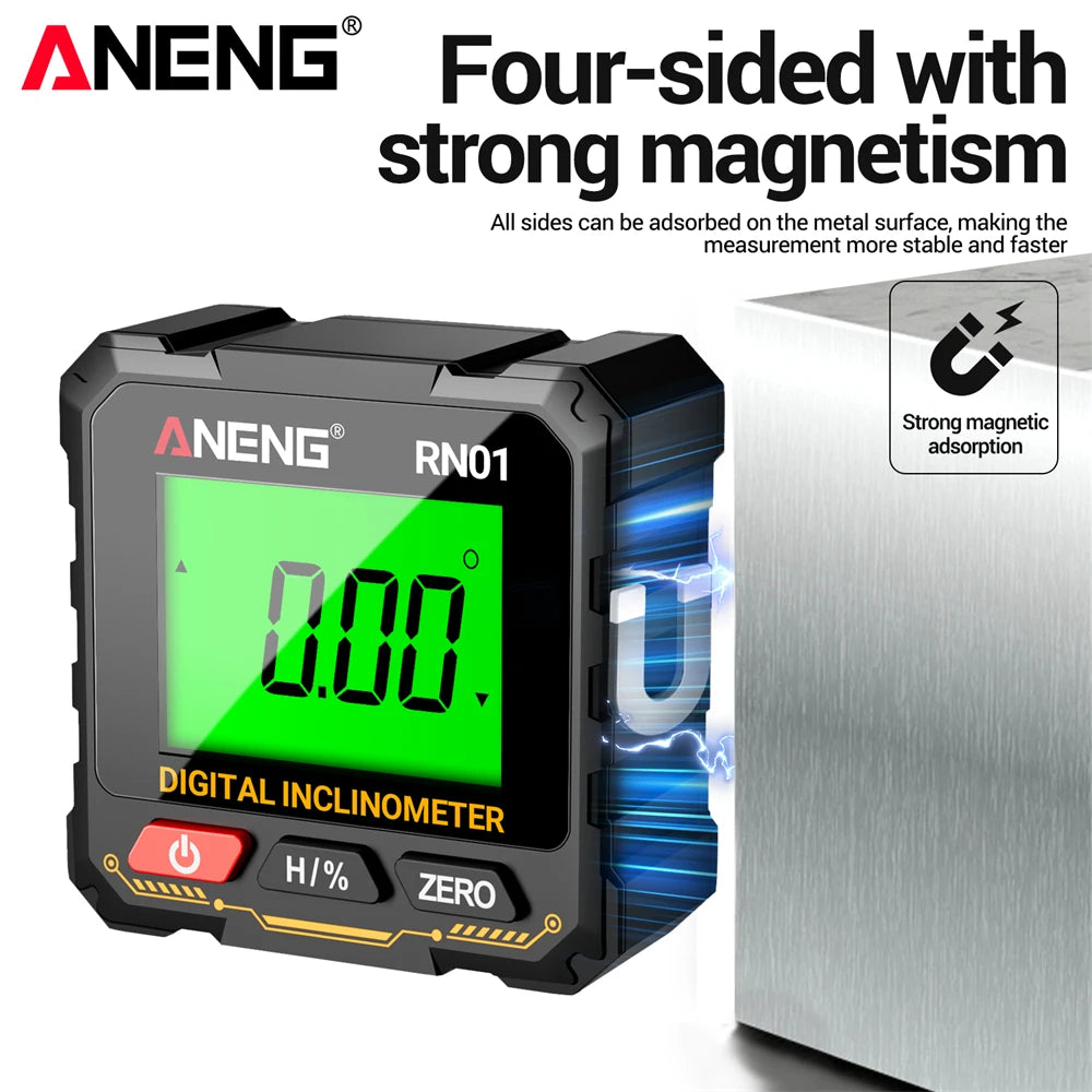 ANENG RN01 Mini Winkelmesser mit 360 Grad Neigungsmesser und Magnetfunktion-Yabubest - Home & More