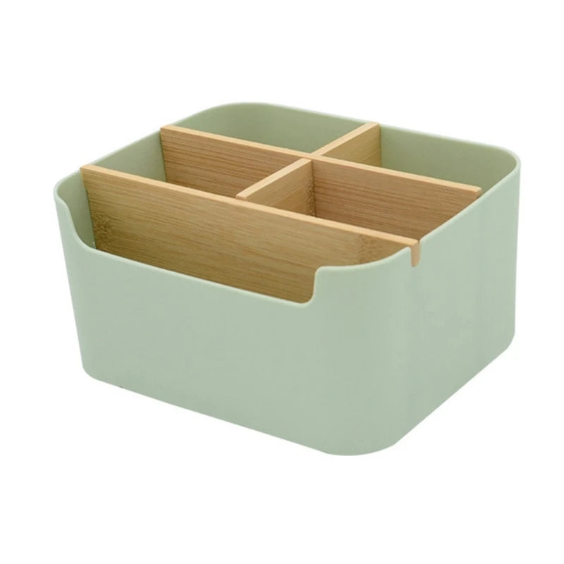 Holz Schreibtisch Organizer mit 5 Fächern multifunktional Büro Stifthalter