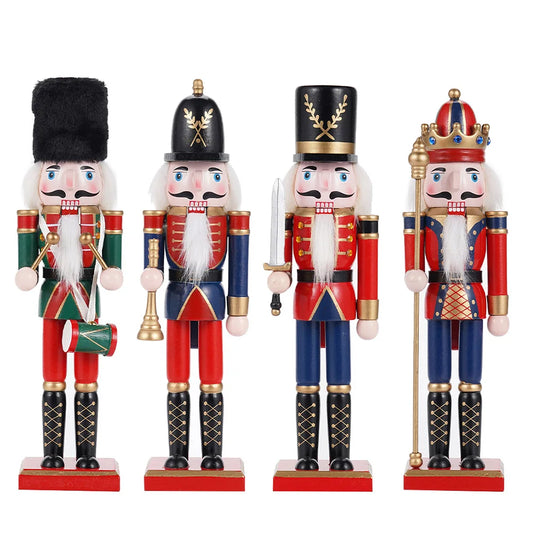 30 cm Holz Nussknacker Marionette Soldat Dekoration