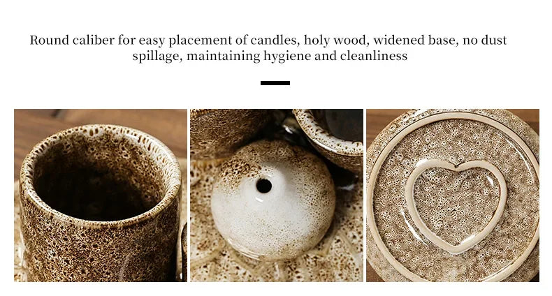 Multifunktionaler Keramik Räuchergefäßhalter 4 in 1