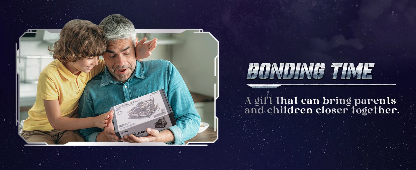 Elektrischer Marmor Lauf 3D Puzzle aus Holz mit Lichtfunktion-Yabubestshop