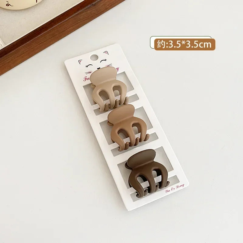 3er Set Matte Haarklammern Geometrisch für Frauen und Mädchen