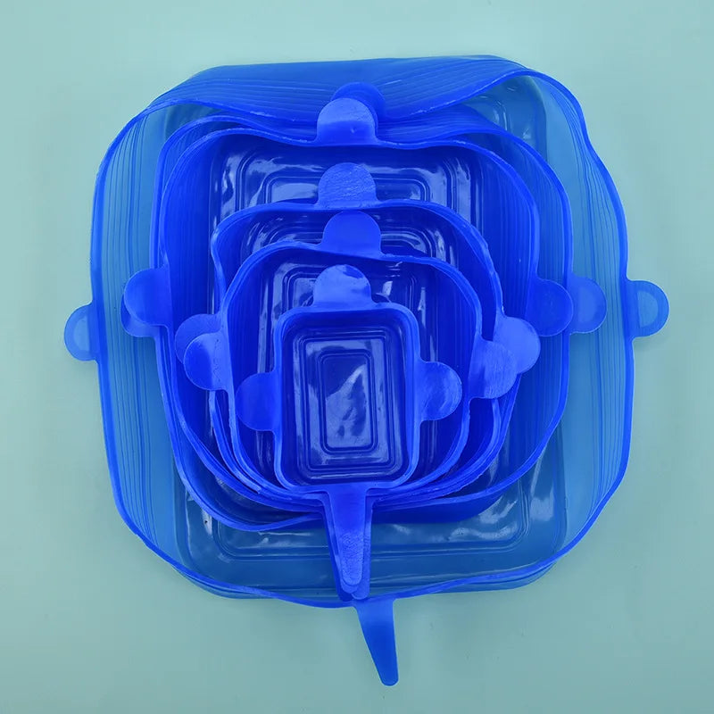 6 12 24PCS Silikon Lebensmitteldeckel Frischehalter Stretch Abdeckung