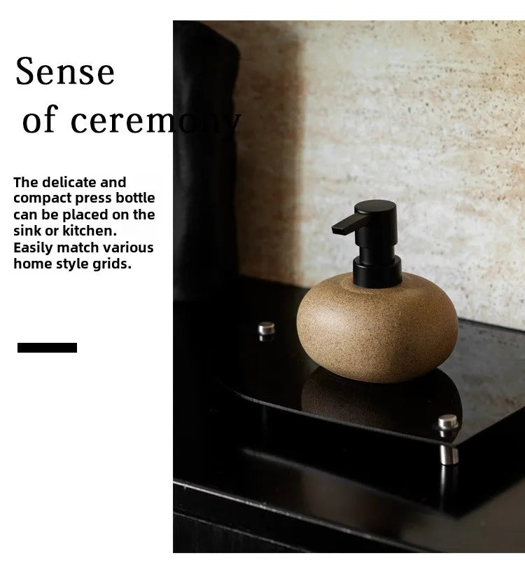 Keramik Spenderflasche für Lotion und Flüssigseife 300ml