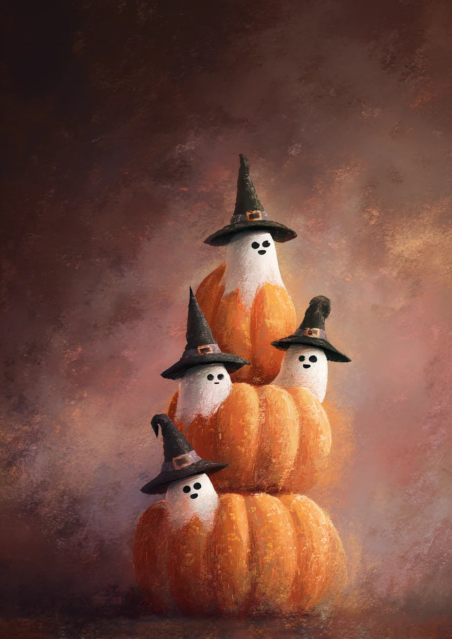 Halloween Malen nach Zahlen Set für Erwachsene Leinwand Wandkunst DIY