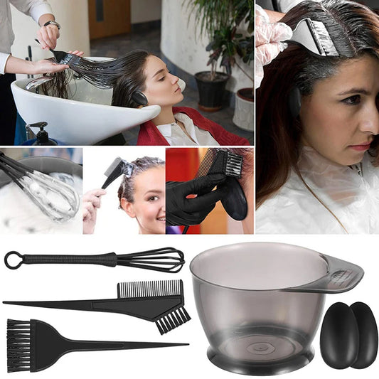 Schwarze Farbschale aus Kunststoff für einfaches und sauberes Haarfärben