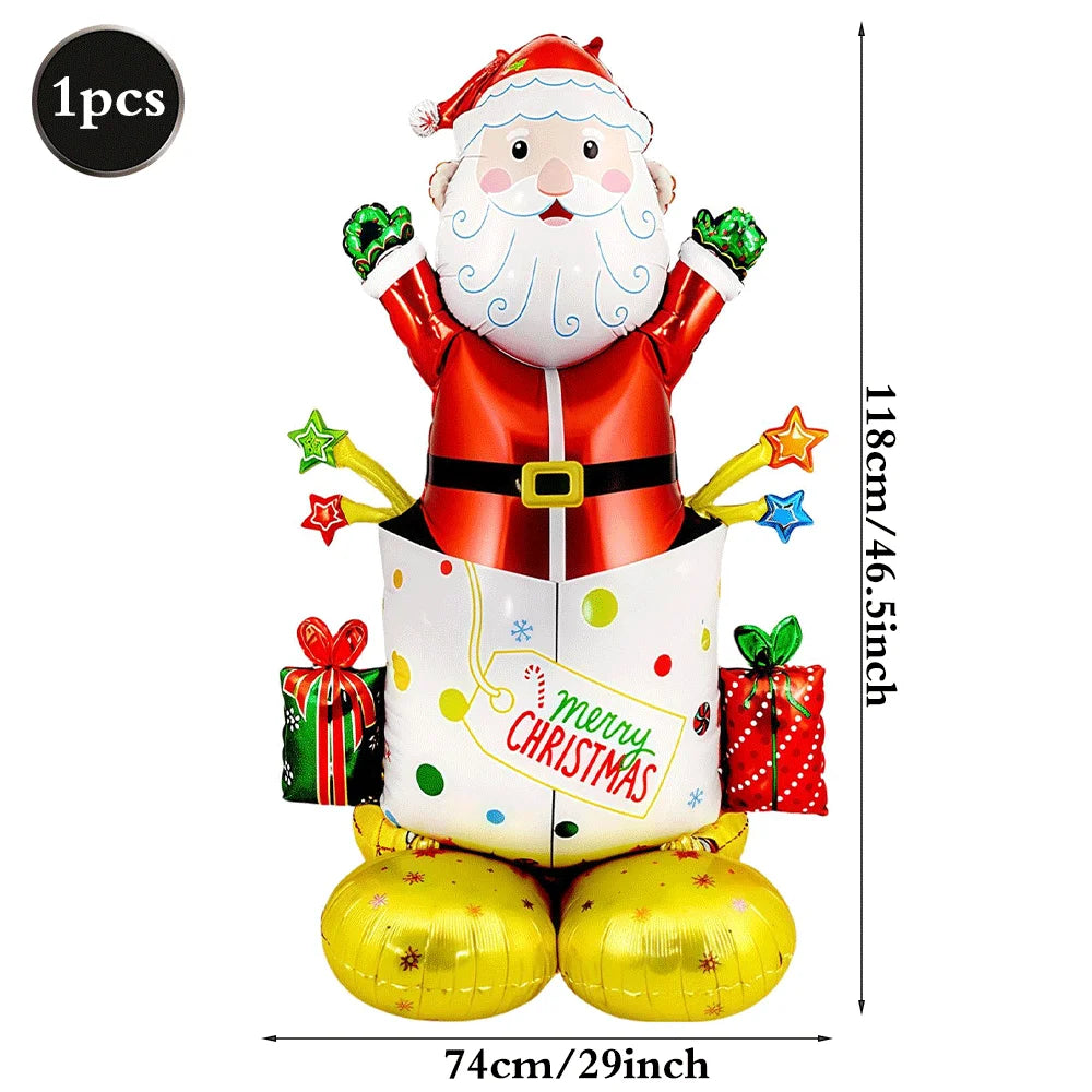 Festliche Weihnachts Folienballons Santa Rentier Schneemann für Partys