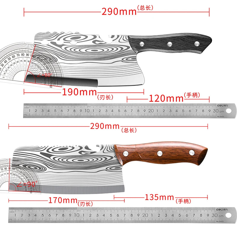 Präzises Edelstahl-Küchenmesser 29cm mit ergonomischem Griff – Komfort - Schärfe