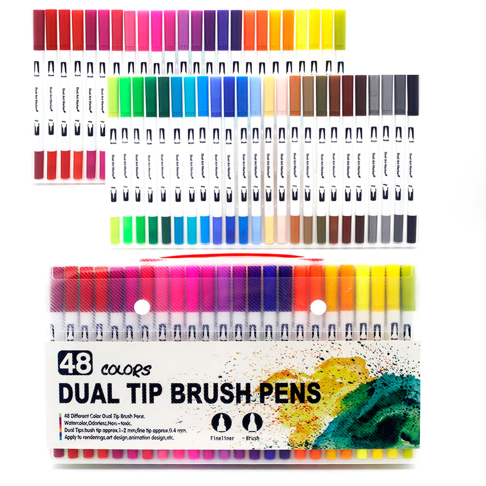 168 Farben Dual Brush Stifte für Aquarell, Manga - Schriftgestaltung