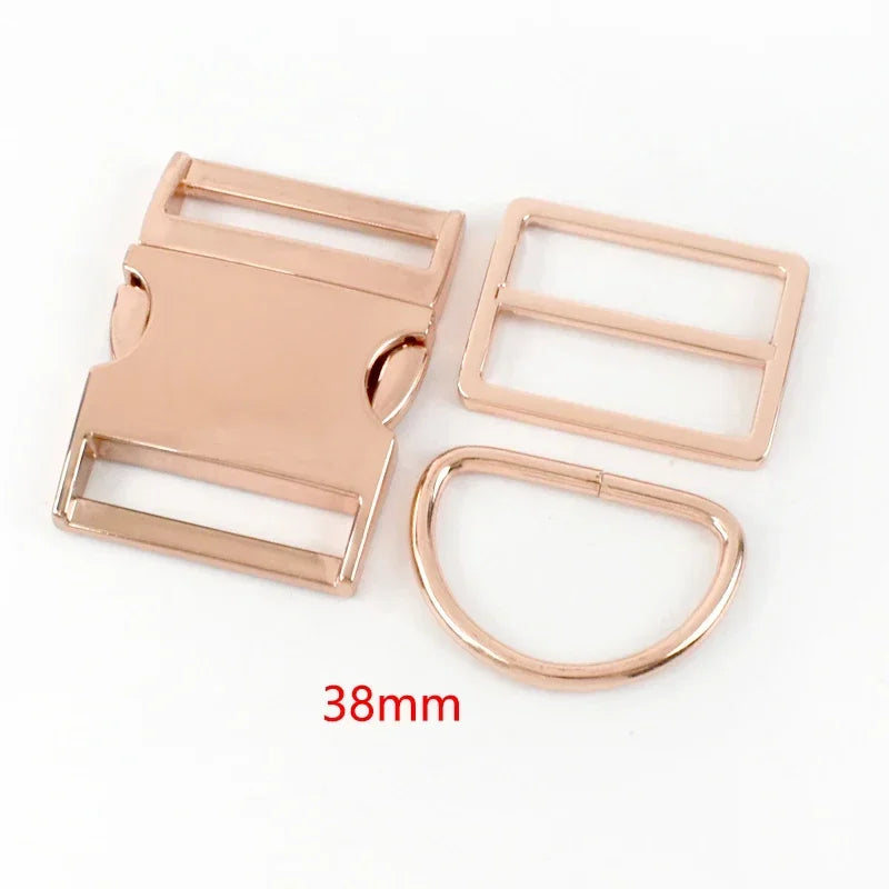 Roségold Metall D-Ring Schnallen 15-38mm für Tasche Gürtel DIY 1/2 Sets