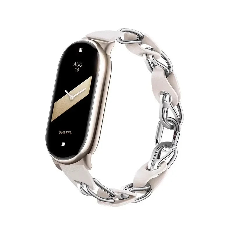 Edelstahl Armband für Fitness Tracker 8 9 Schnellverschluss Unisex