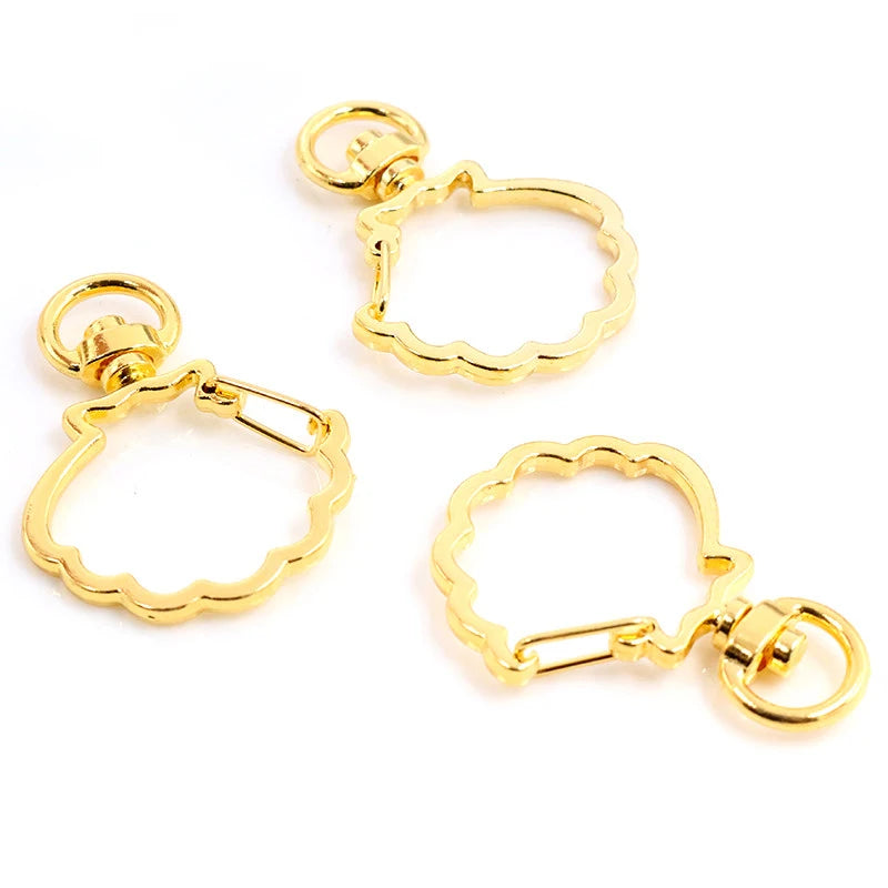 Herz Karabinerhaken Set für Schlüsselanhänger und DIY Projekte