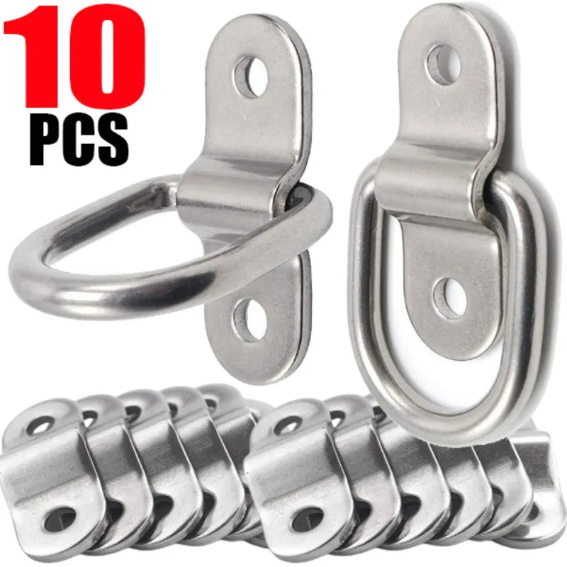 D-Ringe aus Edelstahl zum Binden von Ankern Lasten für Auto Boot Van